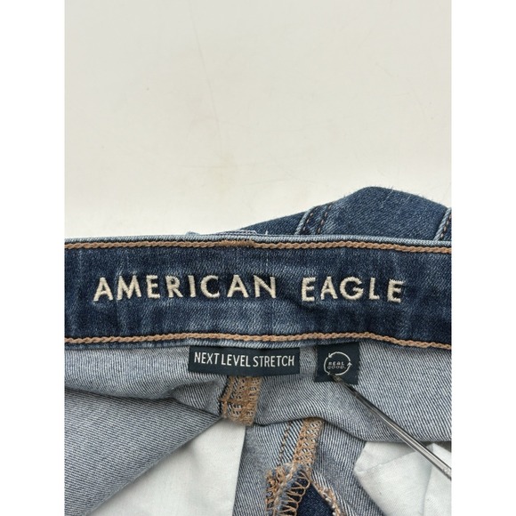 American Eagle Jeans Womens 8 Short Blue Next Level Stretch Jegging Denim Skinny - Picture 6 of 8
